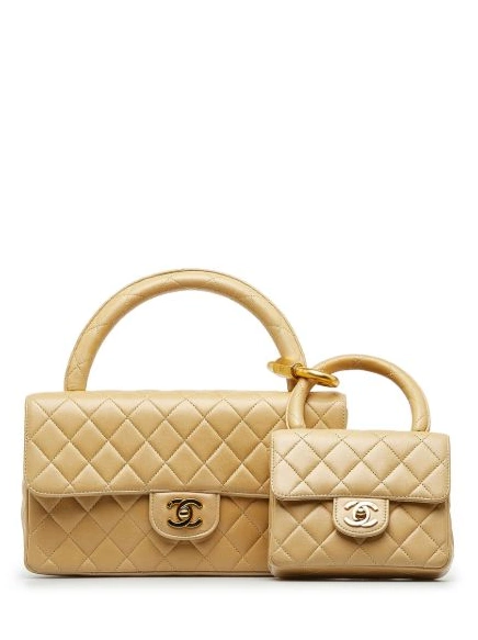 HOT SALE two-piece CHANEL Classic 1991  bag Women set 1994 Flap 0420
